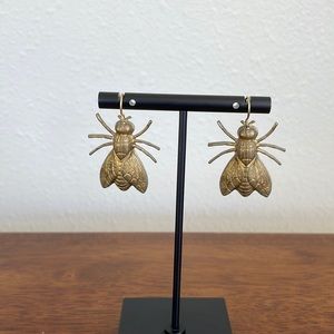 Metal Fly Earrings